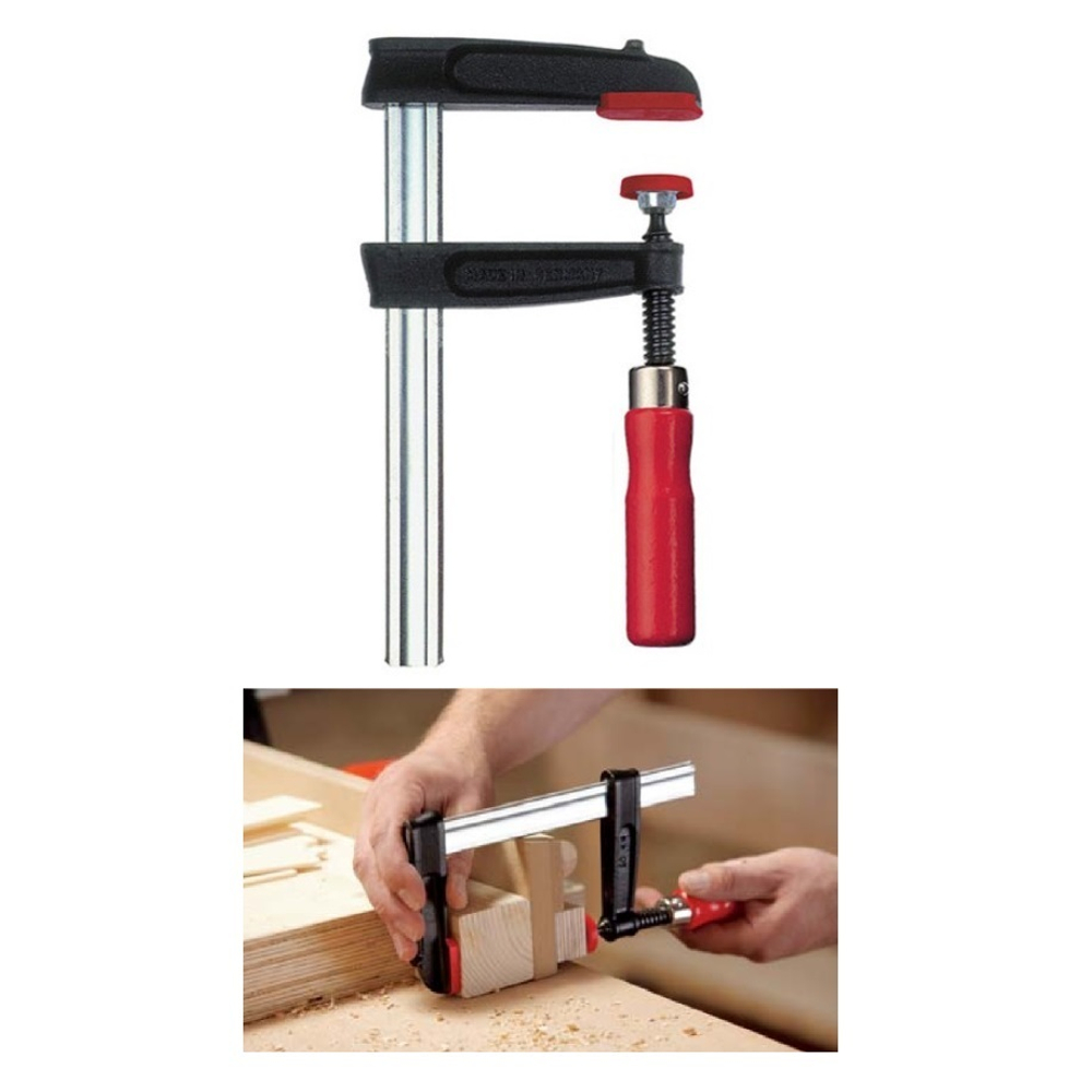 ХИТ! Струбцина из ковкого чугуна TPN с надежной деревянной ручкой BESSEY BE-TPN30BE