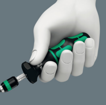 АКЦИЯ 2026 ХИТ! Регулируемая динамометрическая отвертка Kraftform (0,1-3,0 Нм) с быстрозажимным патроном Rapidaptor, 1/4 дюйм, 1,2 - 3,0 Nm WERA WE-074701