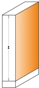 Фреза обгонная нижний подшипник для снятия свесов D 9,5  I 25,4  S 8  L 68,2 CMT 906.095.11