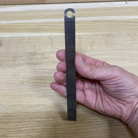 ХИТ! Линейка японская из нержавеющей стали 150 мм х 15 мм TAJIMA SSR15MP