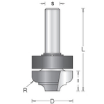 Концевая профильная врезная фреза DIMAR D35 L67 I14,3 R=5 S12 1352229