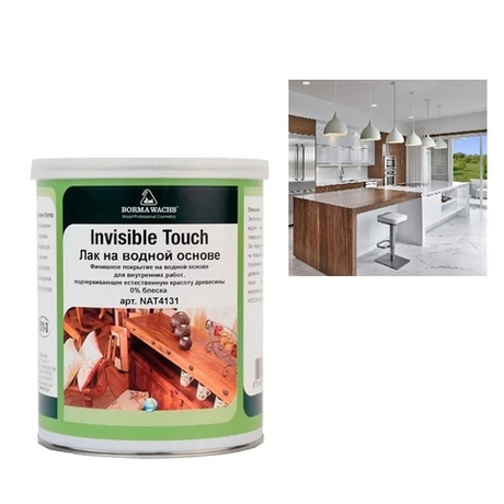Новинка! Лак на водной основе для внутренних работ 0 процентов 1 л INVISIBLE TOUCH Borma NAT4130
