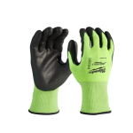 АКЦИЯ СИЗ! Перчатки защитные сигнальные Hi-Vis Cut level Хай Виз Кат Левел 3/C уровень сопротивления размер 7/S MILWAUKEE 4932479721