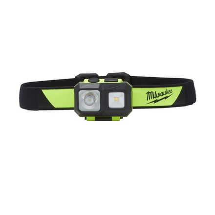 Налобный фонарь на батарейках ISHL-LED безопасный, видимость 100 м, 5 режимов Milwaukee 4933478112