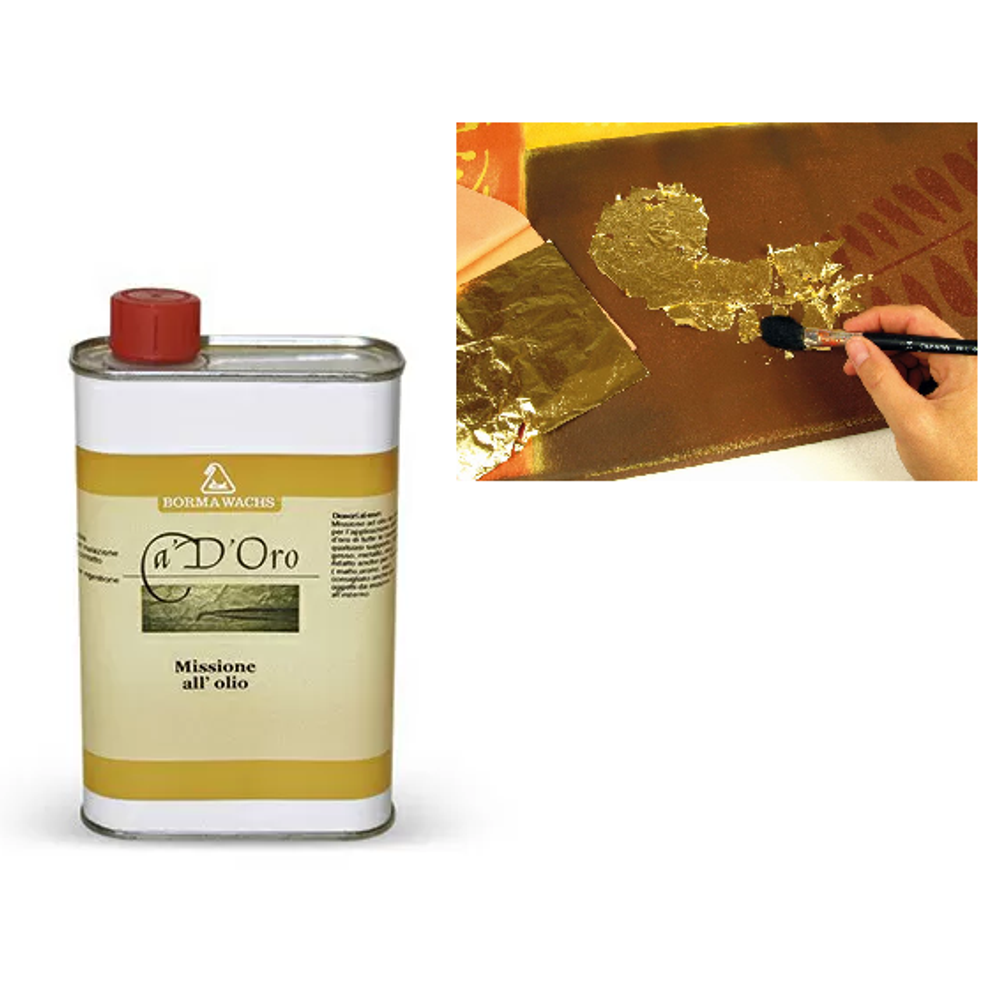 Новинка! Клей масляный для золотого листа BORMA Мордан 250 мл для внутренних и наружных работ CDO6840