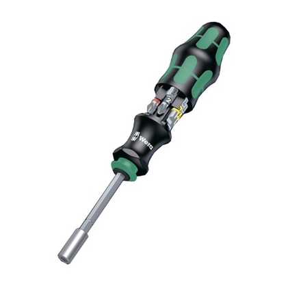 АКЦИЯ 2026! Промо-набор 7 предметов БИТЫ с битодержателем + открывалка Kraftform Kompakt 28 136504 WERA WE-136504