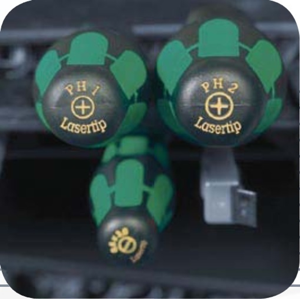 Отвертка крестовая PZ2 x 100 355 Wera WE-009315