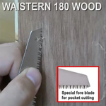 ХИТ! Пила японская Waistern 180 Wood Saw 180 мм 15 TPI для работ по дереву, фанере ZetSaw 15210
