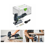 Новинка 2026! Аккумуляторный маятниковый лобзик FESTOOL PSC-E 18 EB-Basic в систейнере SYS3 M 187, глубина реза до 40 мм 578521