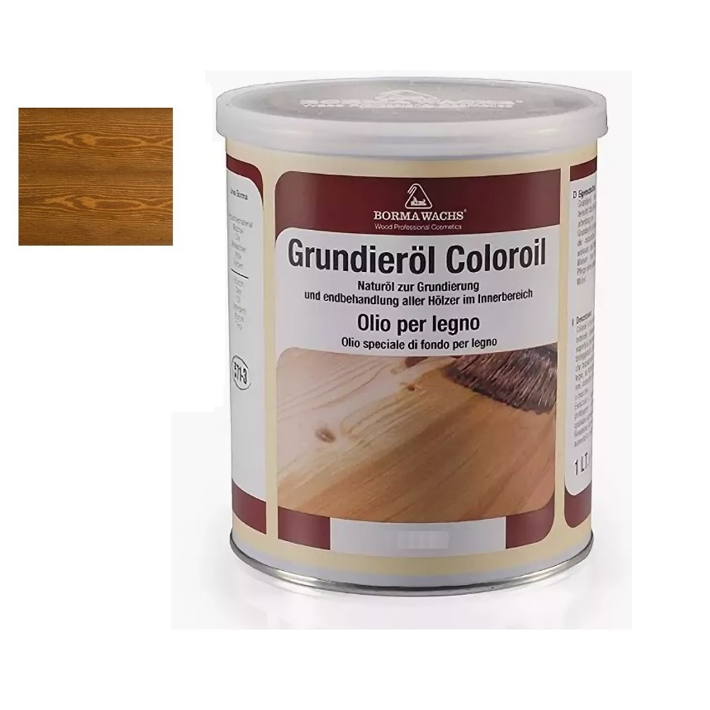 СКИДКИ ХИТ! Масляное покрытие для полов и паркета Grundierol 1л цвет 9 дуб коньяк для внутренних работ Borma R3910-9