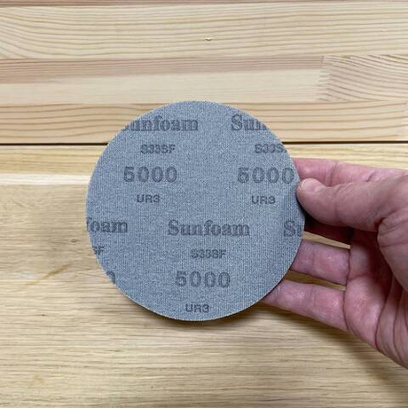 Новинка! Шлифовальные круги в комплекте 10 шт SUNMIGHT SUNFOAM S33SF 125 мм P 5000 на липучке, без отверстий 96327