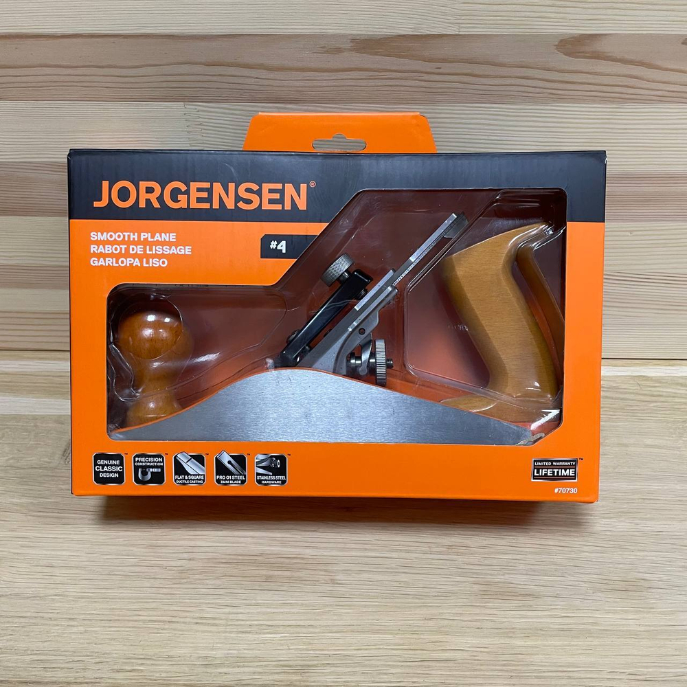 Рубанок N 4 регулируемый Jorgensen Smooth Plane 254 х 65 мм лезвие 50,8 мм PONY JORGENSEN 70730