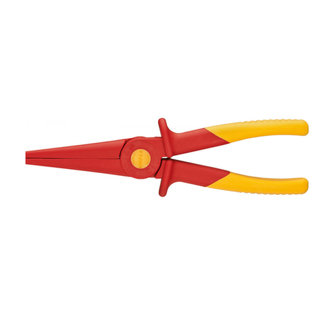 Новинка! Длинногубцы плоские KNIPEX VDE из армированного фиберглассом пластика 220 мм, диэлектрические. Пластиковые ПАССАТИЖИ KN-986202