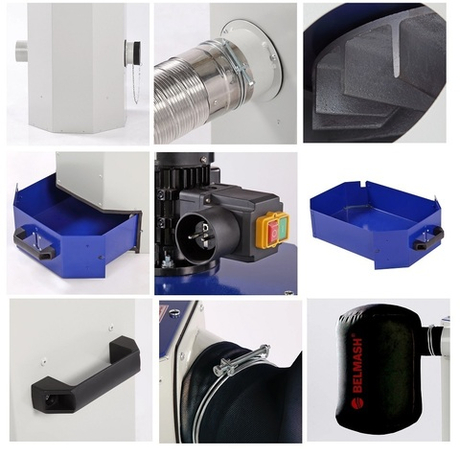 Вытяжная установка / стружкоотсос 0,75 кВт 230 В Объем стружкосборника 43 л MDC1100 BELMASH D117A