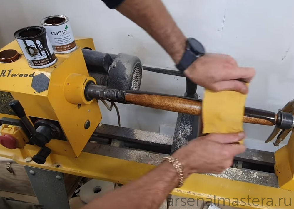 Новинка! Цветное масло с твердым воском Osmo 3075 Черное 0,22 л Hartwachs-Ol Farbig слабо пигментированное для внутренних работ 10100316_2
