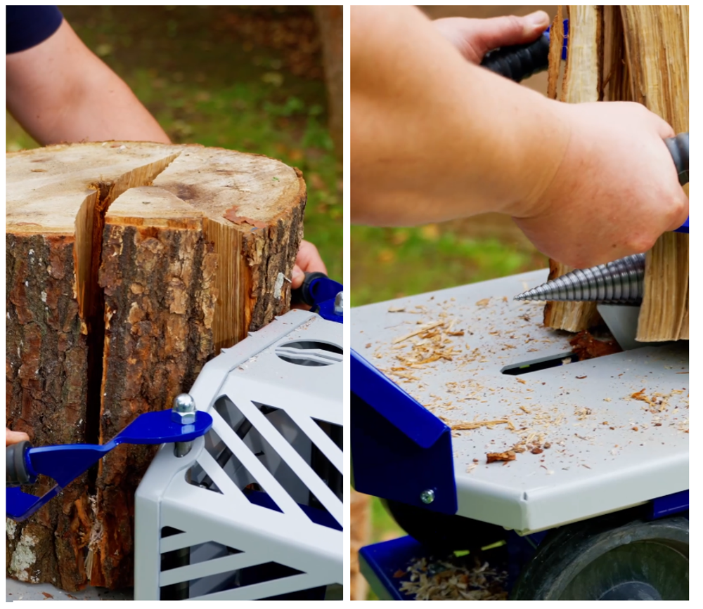 АКЦИЯ МАРТ 2026! Дровокол электрический BELMASH MAXIMA-360 220В 2 кВт, для быстрого раскалывания бревен S354A