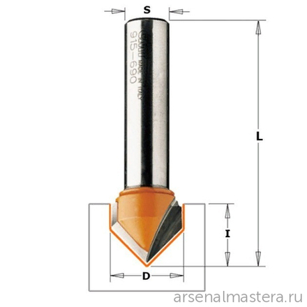 Фреза пазовая c углом 90гр. S=8 D= 31,7 x 16 CMT 915.317.11