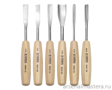 Набор из 6 резцов Standart в картонной коробке Narex 894720