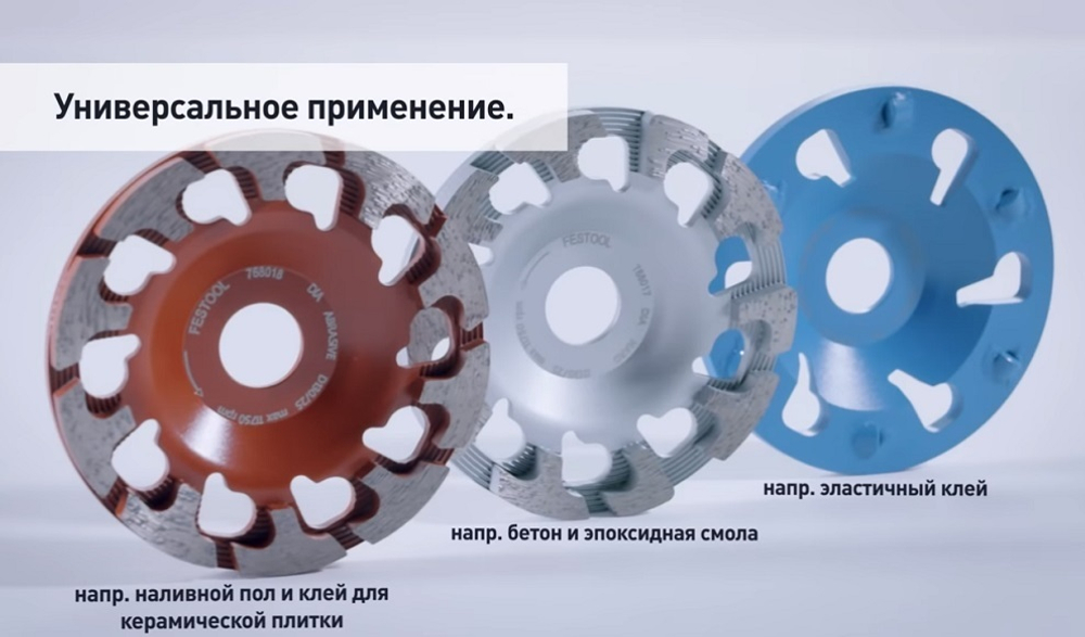 Зачистная алмазная шлифмашинка - фрезер 2 в 1 с диском DIA THERMO-D130 PREMIUM в систейнере FESTOOL RENOFIX RG 130 E-Set DIA TH 576399