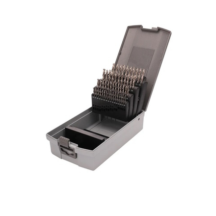 ХИТ! Набор из 50 шт сверл спиральных по металлу HSS-G DIN338 1 - 5,9 мм в пластиковом кейсе RUKO 214217RO