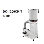 Новинка! Вытяжная установка мощная / Стружкоотсос JET DC-1200CK-T 380 В 1,5 кВт, объем 150 л, 2-микронный фильтр со встроенной системой самоочистки 10000078T