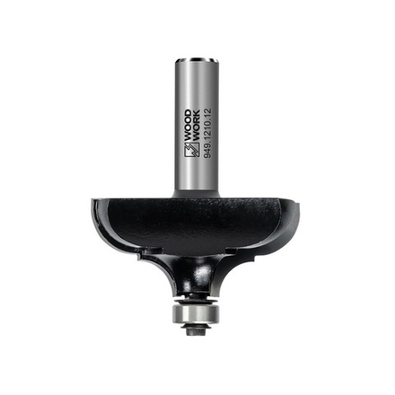 Фреза профильная обгонная калёвочная с подшипником D 57,1 I 25 L 75 S 12 R 12,7 / 9,5 Woodwork 949.1210.12