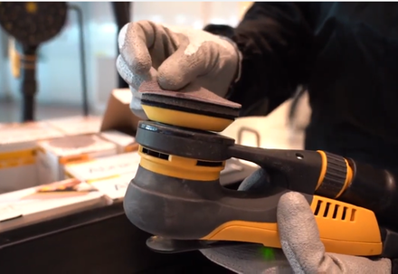 Электрическая роторно-орбитальная шлифмашинка Mirka DEROS 325CV с подошвой 77 мм орбита 2,5 мм MID3252011