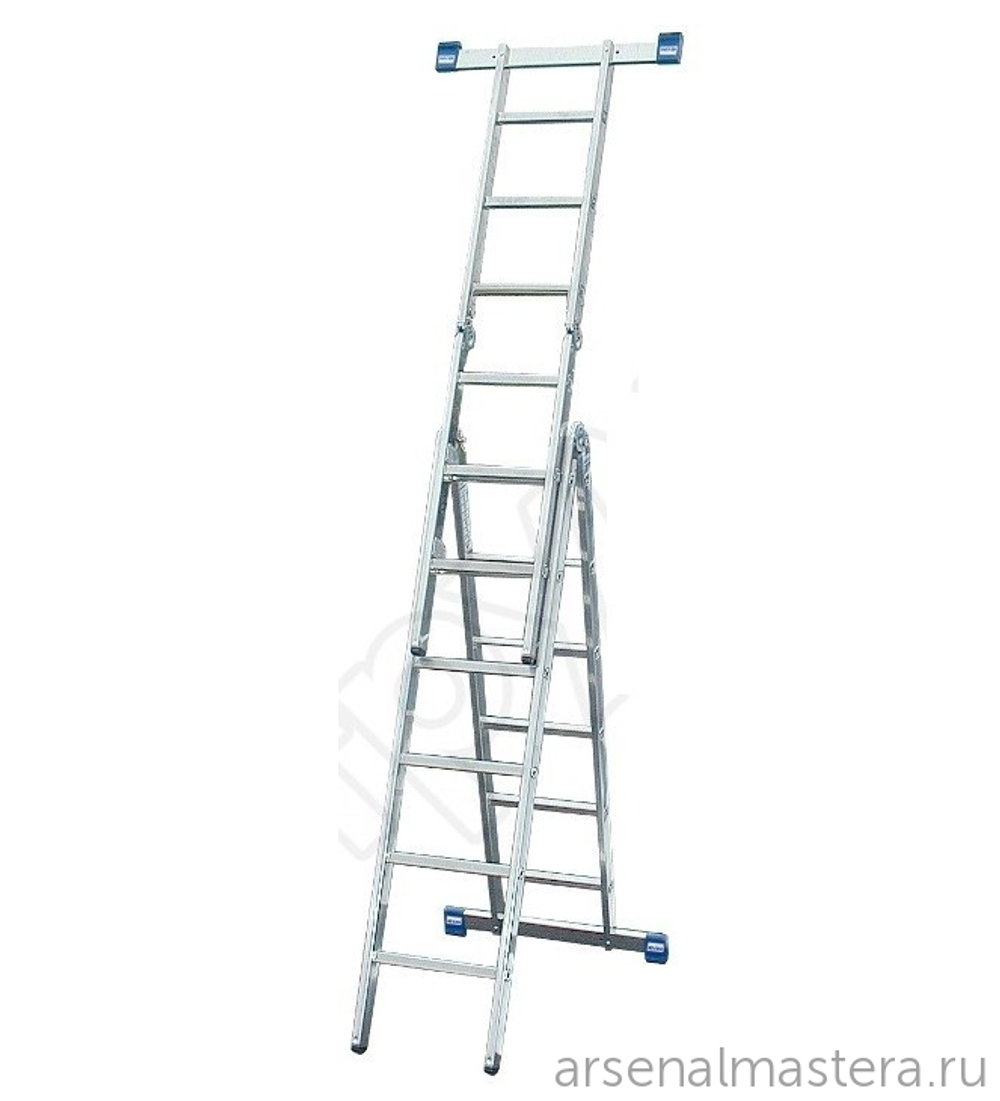 Шарнирная комбинированная лестница - стремянка Krause STABILO 2x3 и 2x6 133922