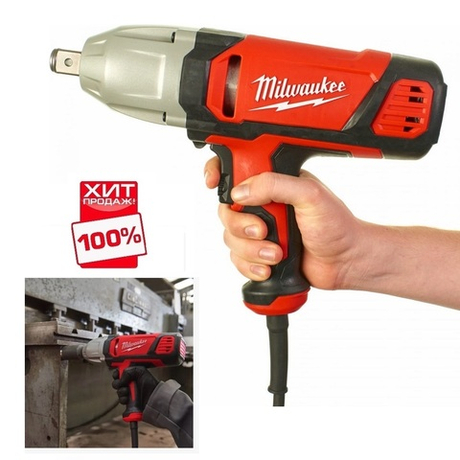 ХИТ! Гайковерт ударный (сетевой) 725 Вт 0 - 1700 об / мин MILWAUKEE IPWE 520R 4933451525