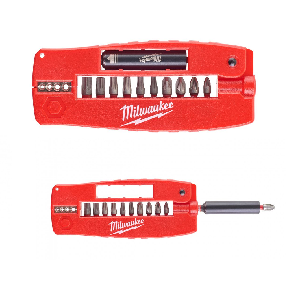 ХИТ! Набор бит 12 шт. Milwaukee SHOCKWAVE Impact Duty set 2 GEN III Крокодил N 2 дюйм 4932430910