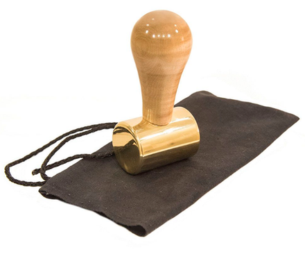 ХИТ! Киянка резчицкая ПЕТРОГРАДЪ мушкель размер бойка D 38 мм х 53 мм в чехле М00015838