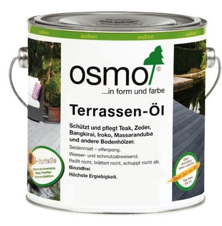 Масло для террас Osmo 006 для бангкирай Натуральный тон 2,5 л Terrassen-Ole для наружных работ Osmo-006-2,5 11500013