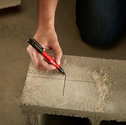 ХИТ! Маркер для стройплощадки с тонким пером черный Milwaukee INKZALL 1 шт 48223100