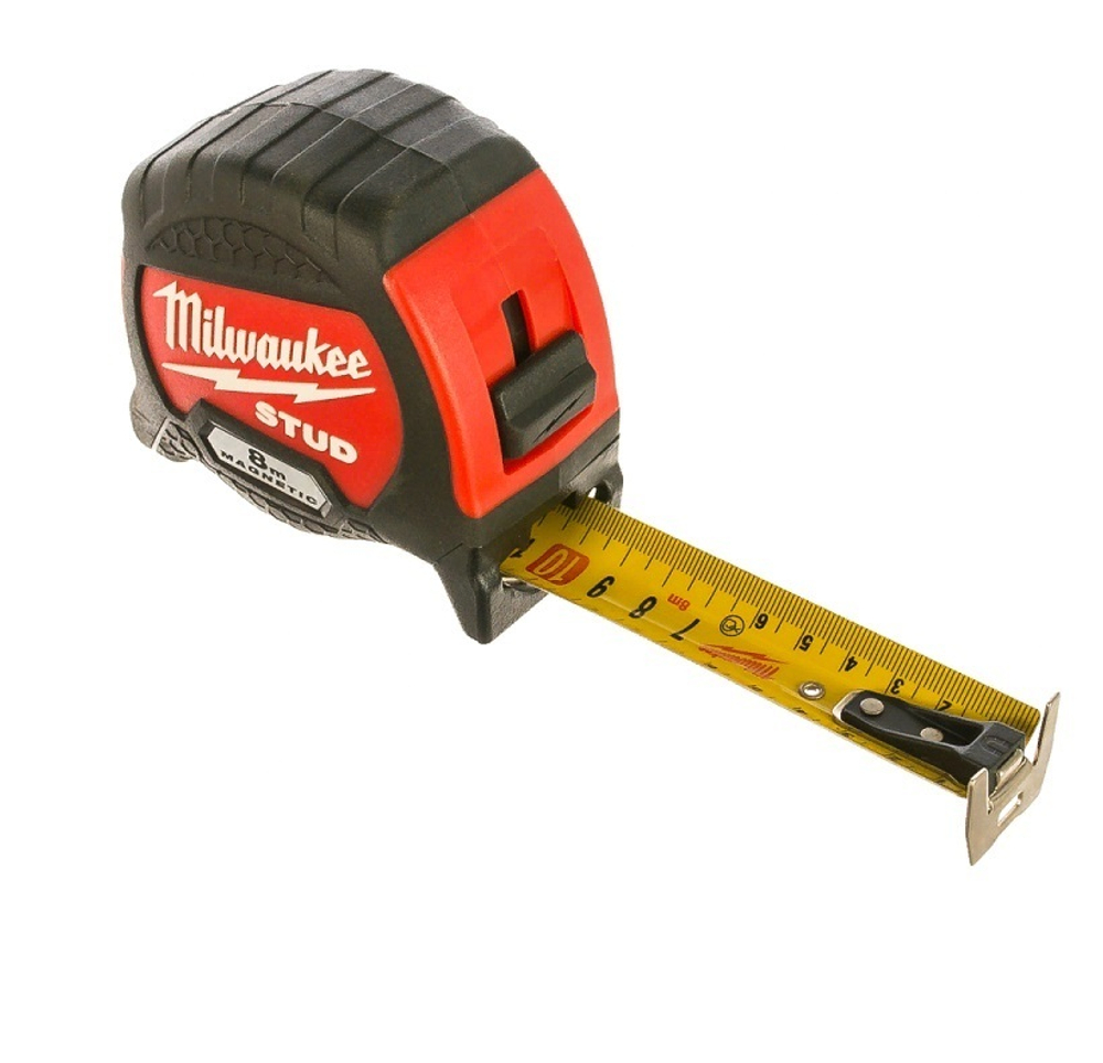 ХИТ! Рулетка 8 м магнитная 2 класс точности 8 м х 33 мм STUD GEN II MILWAUKEE 4932471627