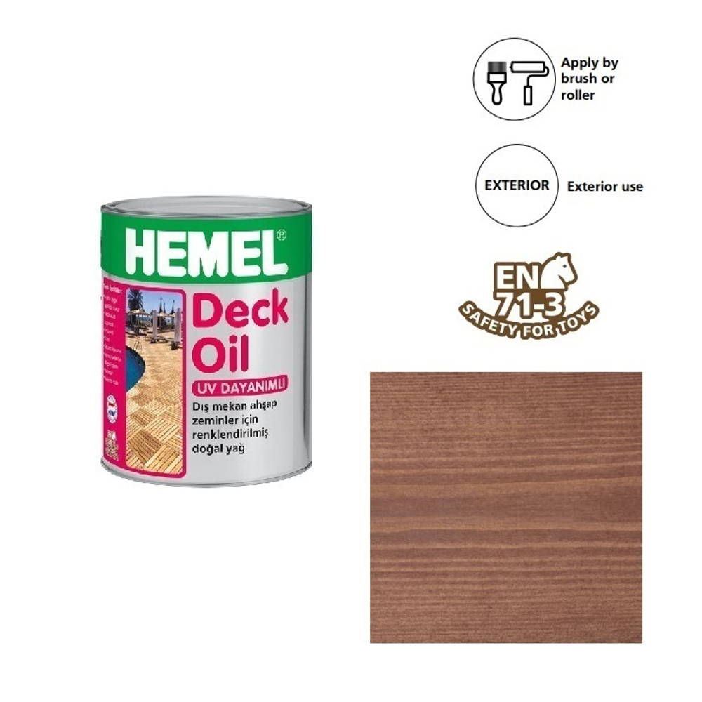 Масло для террас для наружных работ Deck Oil Cапелле, 0,75 л 3115H HEMEL 311575