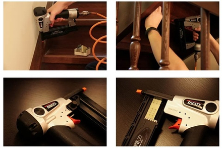 ХИТ! Шпилькозабивной пистолет, длина шпилек 15 - 45 мм без шляпки, сечение 0,64 мм в кейсе Trusty TPN-2345 S