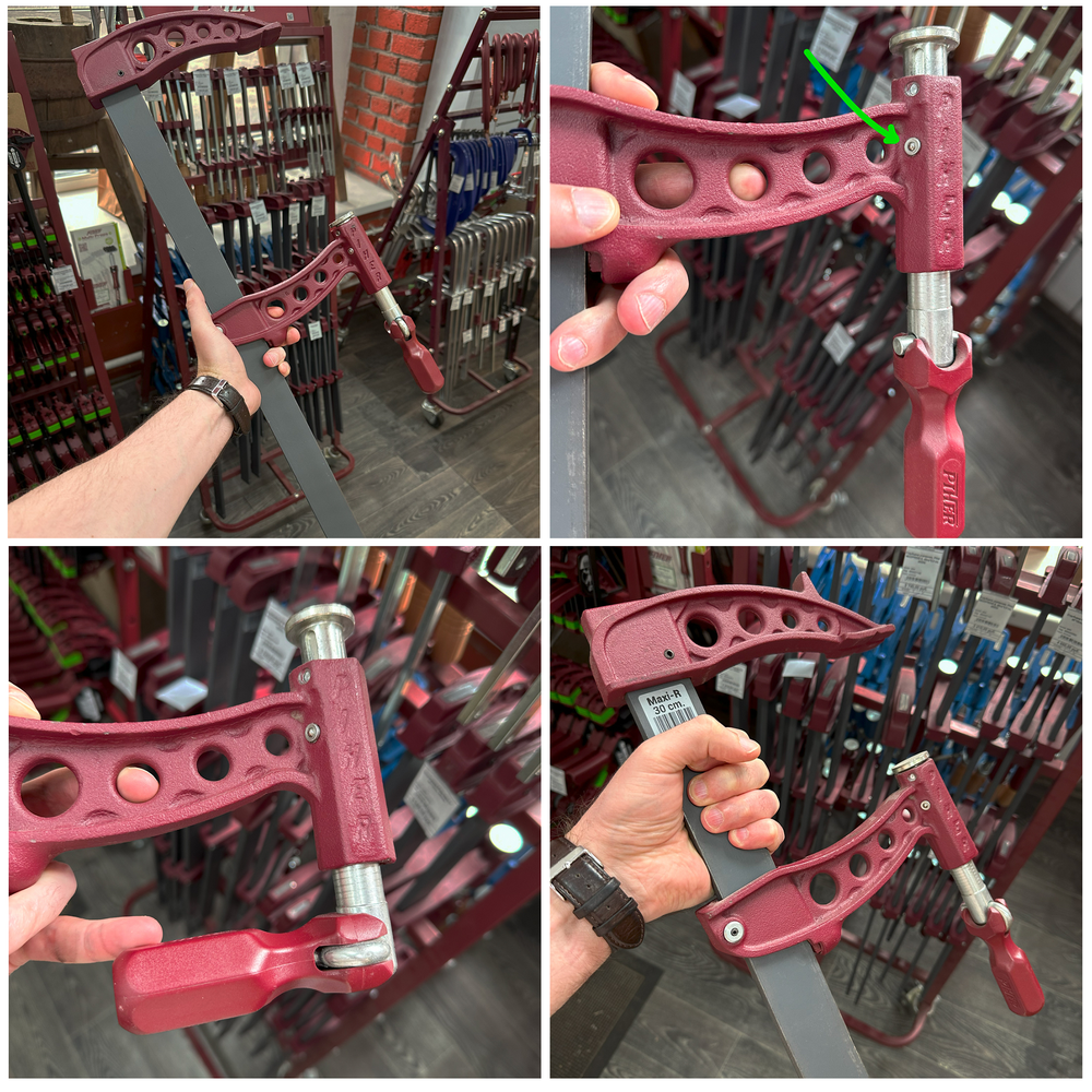 Новинка! Струбцина винтовая F-образная Piher Maxi-R 50 х 16 см зажимное усилие до 10000Н (1000 кг) М00005901