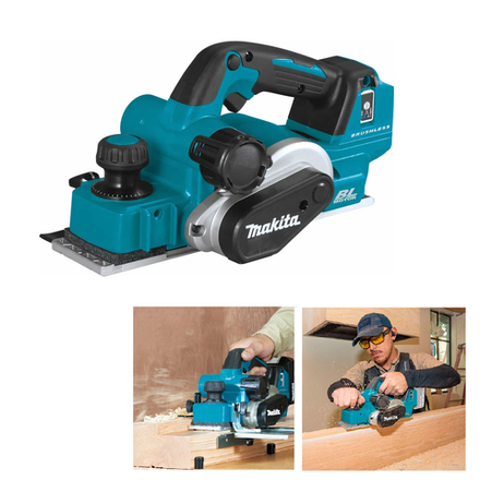 Новинка! Аккумуляторный рубанок Makita LXT 18 В, ширина обработки 82 мм, глубина 3 мм, Мах глубина выборки четверти 25 мм DKP181Z