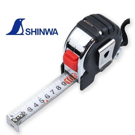 Рулетка Tough Gear HG длина 7,5 м ширина 25 мм с петлёй Shinwa М00021644