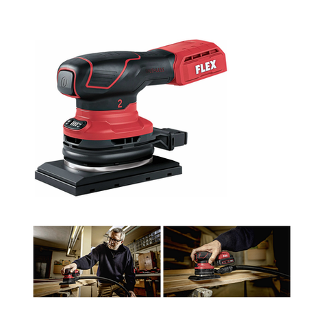 Новинка! Аккумуляторная эксцентриковая шлифмашина Flex OSE 2-80 18-EC C, плоско-, виброшлифовальная 18 В, орбита 2 мм, подошва 133 х 80 мм 532084