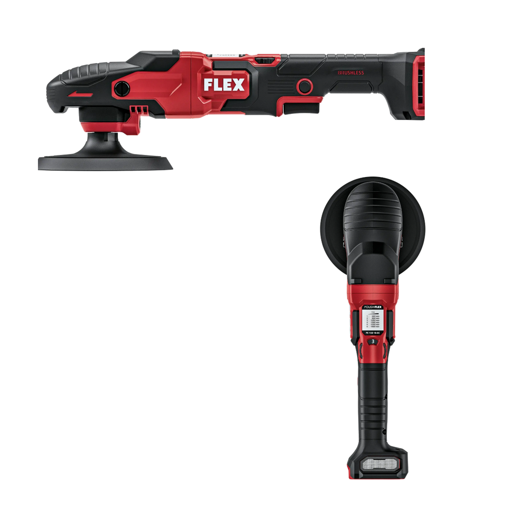 Новинка! Полировальная машина аккумуляторная ротационная FLEX PE 150 18-EC Set Диск 150 мм, Два Аккумулятор AP 18/5.0, Зарядное устройство 533019