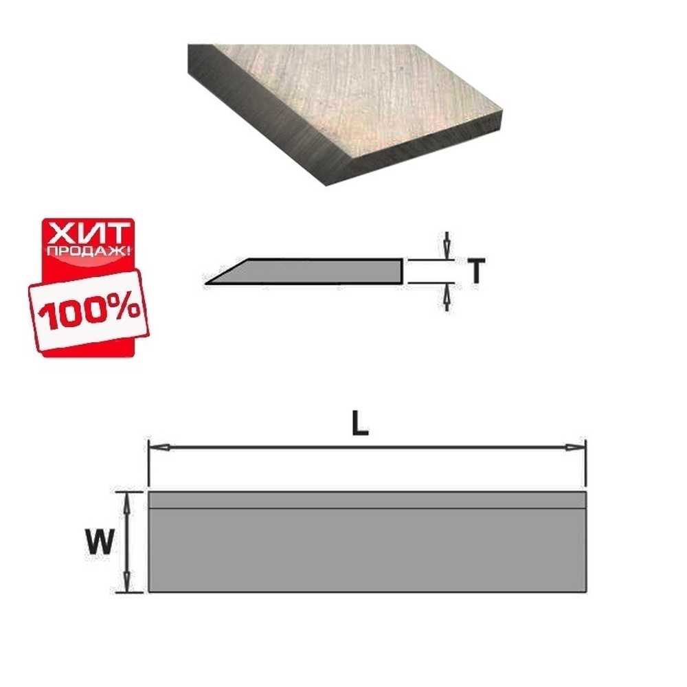 ВЕСНОЙ ДЕШЕВЛЕ ХИТ! Нож строгальный фуговальный HSS 18 процентов 300 x 30 x 3 Woodwork 73.300.30