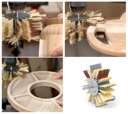 Новинка! Абразивный вкладыш 8 шт. DE-TERO Q3 50 х 45 х 7 мм 2 P180 400J 277187