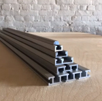 Новинка! Профиль ползуна PR алюминиевый WOODWORK 13,1 х 9,2 длина 1 м, цвет матовый серебристый для TR019, TR31, TR33, TR051, TR045, TR100, фрезерного стола 999.501.07 TR13.100