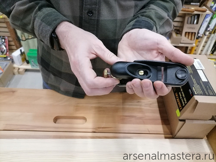 Рубанок торцовочный Veritas Apron 140 х 42 мм лезвие 31 мм 12 градусов 05P27.02 М00003044