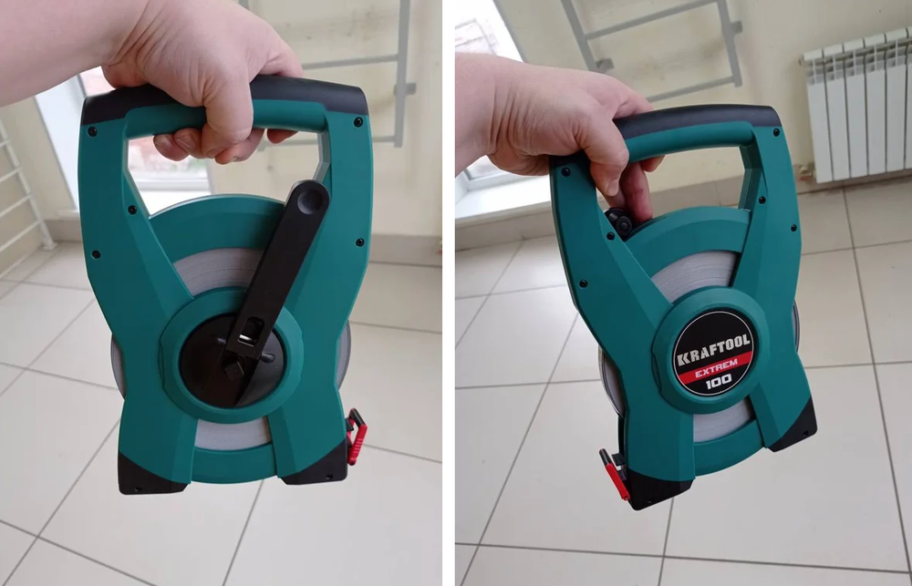 Новинка! Мерная лента геодезическая стальная KRAFTOOL EXTREM 100 м 34185-100