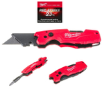 АКЦИЯ RED STRIKE -23%! Нож FASTBACK складной 6 в 1 трапец. лезвия MILWAUKEE 4932478559