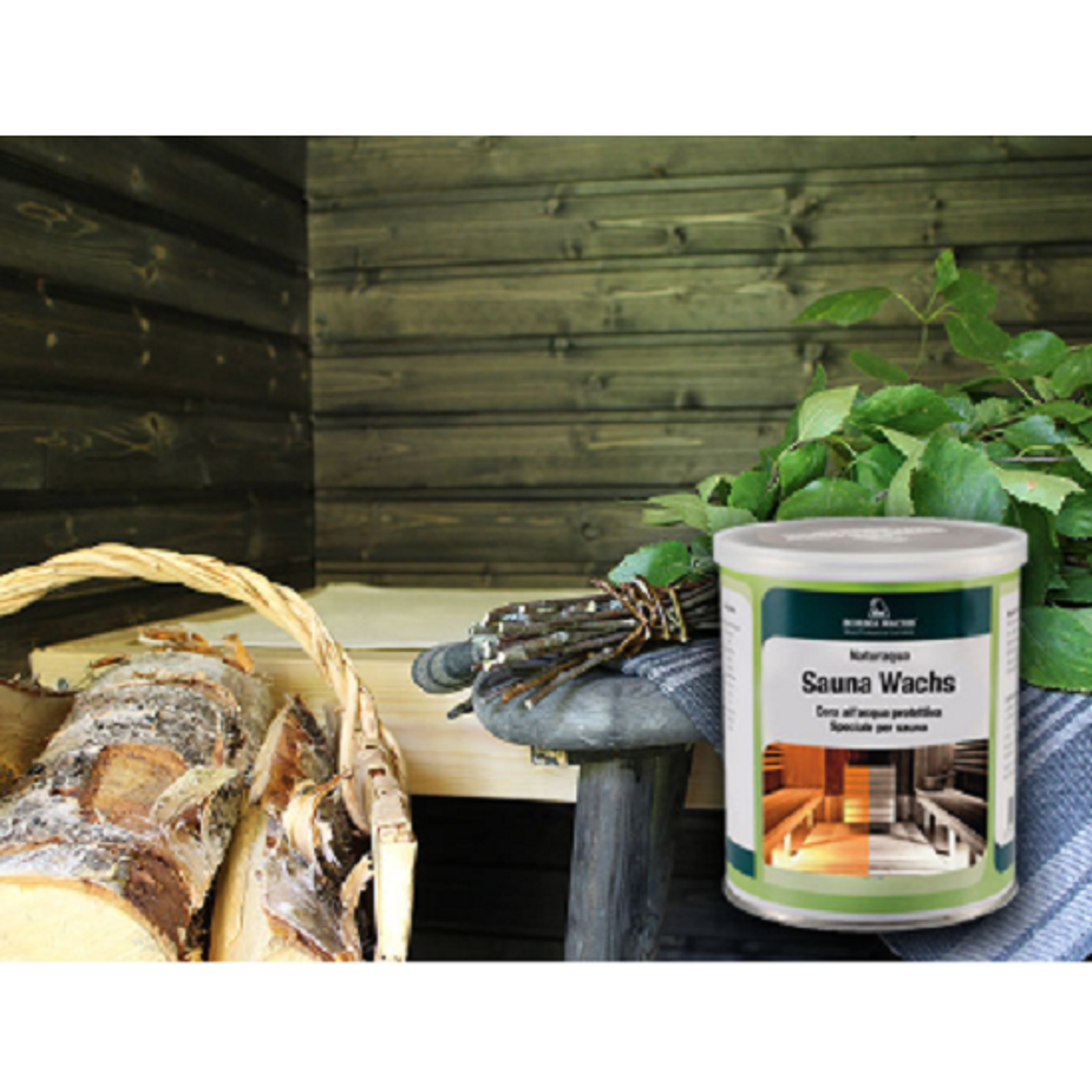 Новинка! Воск для сауны, парной Borma Naturaqua SAUNA на водной основе, цвет прозрачный, 20 л для внутренних и наружных работ NAT3365