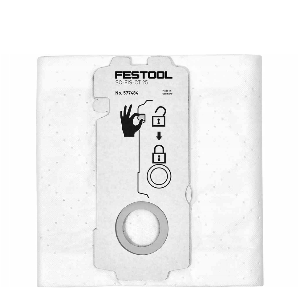 УСПЕЙТЕ КУПИТЬ! Мешки - пылесборники 5 шт. FESTOOL SELFCLEAN SC-FIS-CT 25/5, для CT 25 577484 УСПЕЙТЕ КУПИТЬ! Мешки - пылесборники 5 шт. FESTOOL SELFCLEAN SC-FIS-CT 25/5, для CT 25 577484