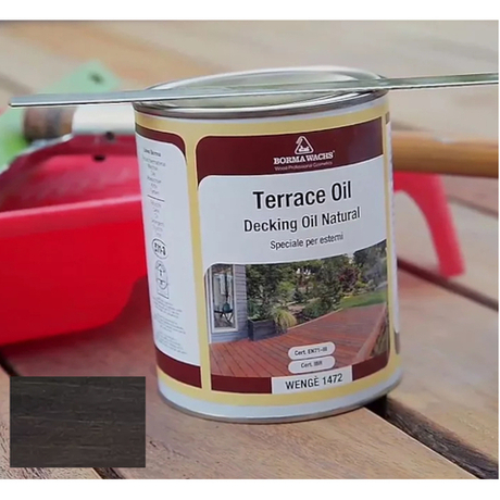 АКЦИЯ МАЙ 2025! Масло датское Decking Oil 125 мл для террас цвет 1472 Венге для наружных работ Borma 4971IL-1472.125